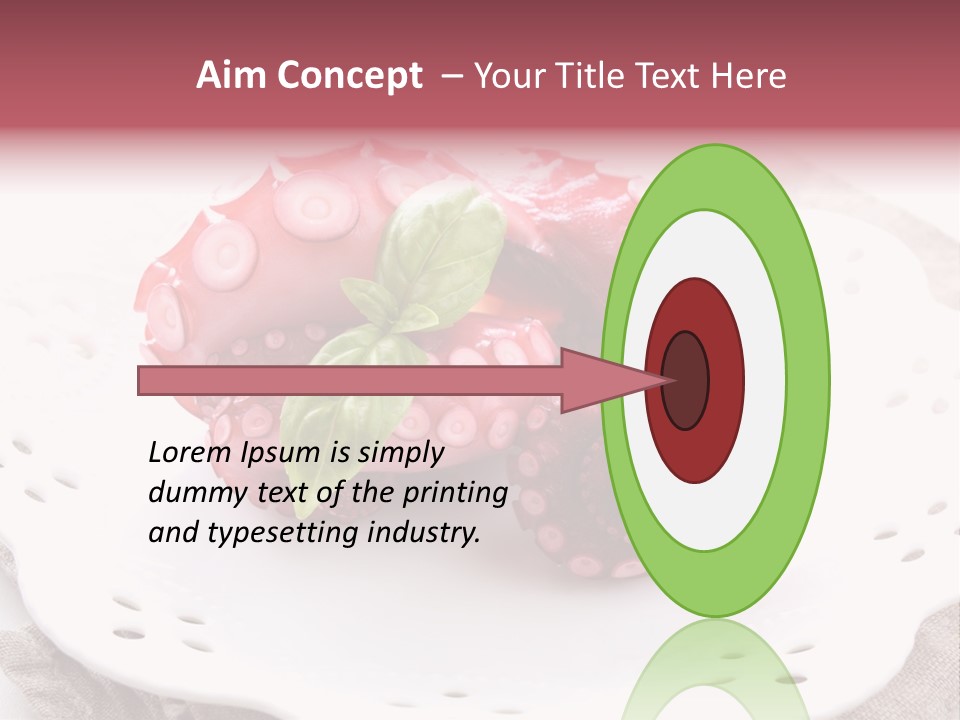 Food Herb Sashimi PowerPoint Template