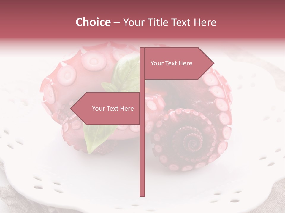 Food Herb Sashimi PowerPoint Template