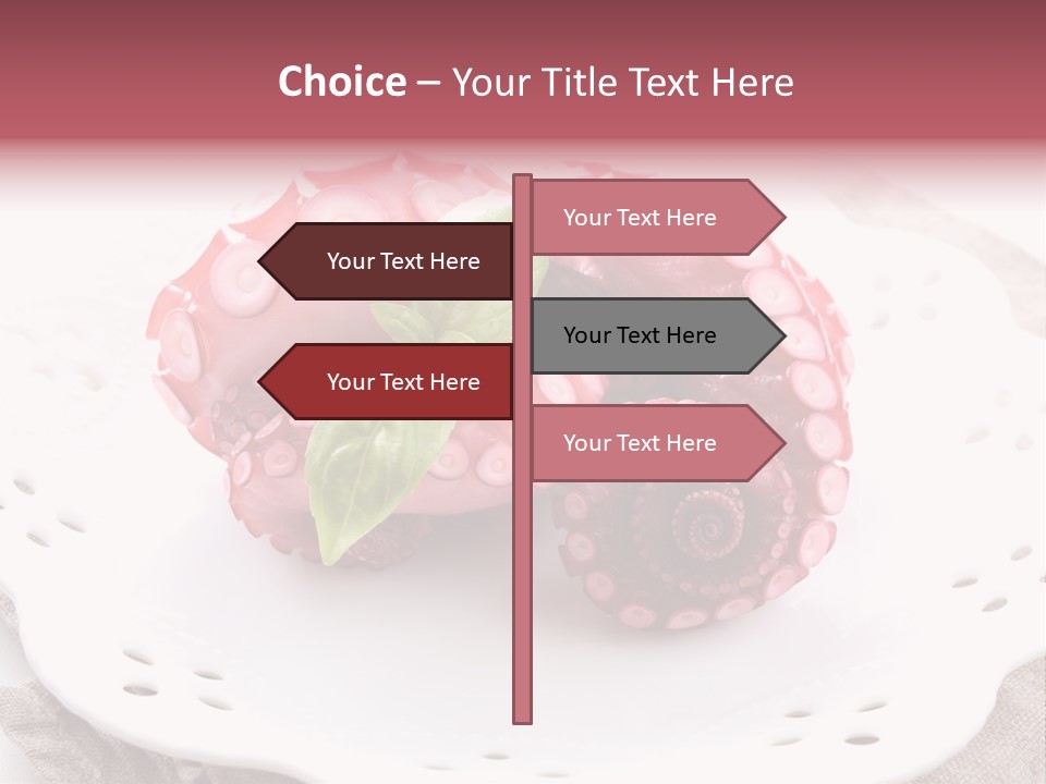 Food Herb Sashimi PowerPoint Template