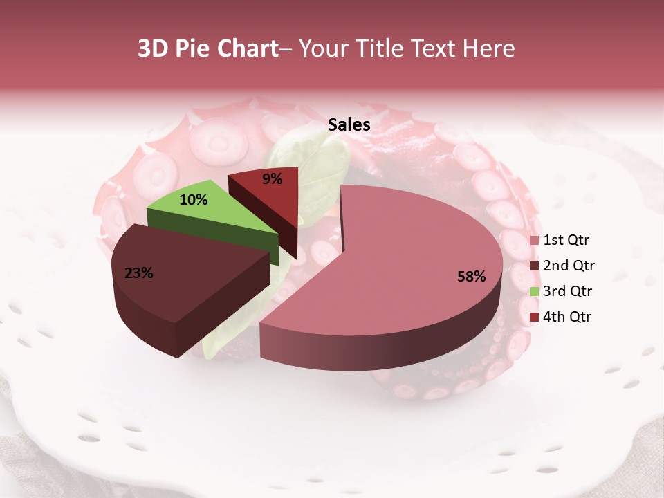 Food Herb Sashimi PowerPoint Template