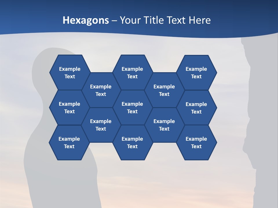 A Silhouette Of A Person Sitting In A Cave With The Sun Setting In The Background PowerPoint Template