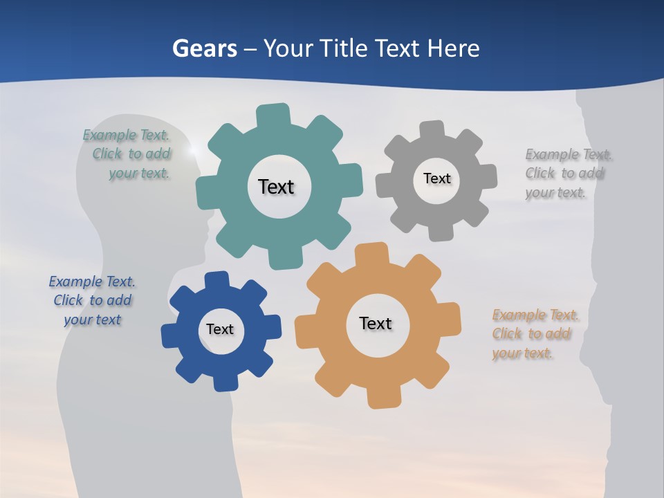 A Silhouette Of A Person Sitting In A Cave With The Sun Setting In The Background PowerPoint Template