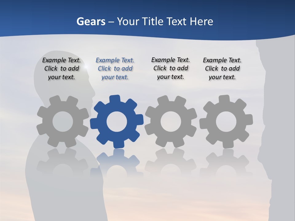 A Silhouette Of A Person Sitting In A Cave With The Sun Setting In The Background PowerPoint Template