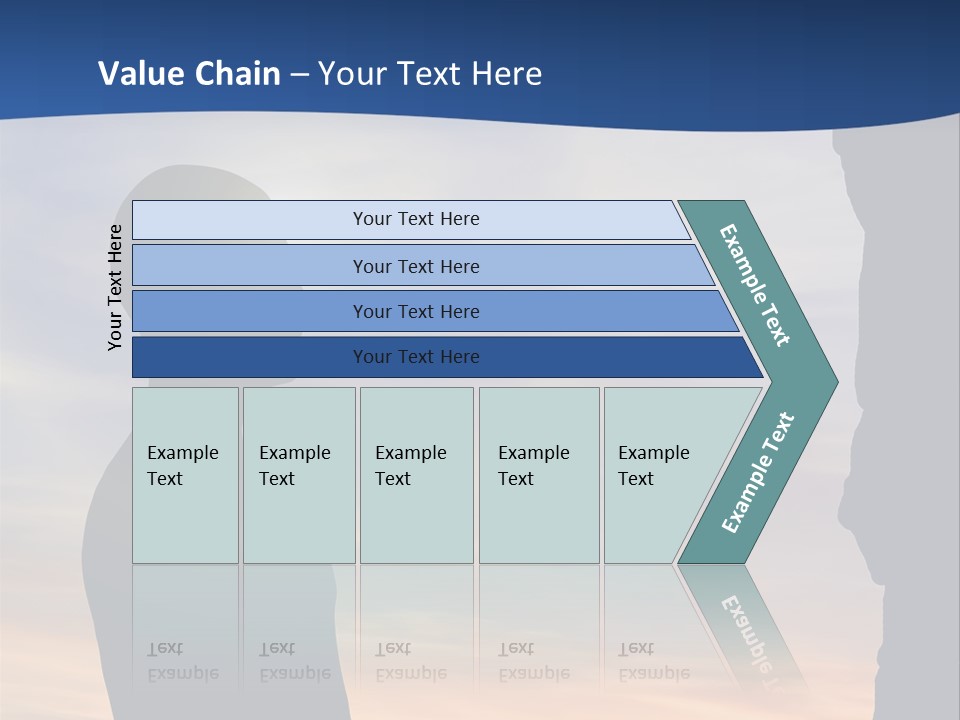 A Silhouette Of A Person Sitting In A Cave With The Sun Setting In The Background PowerPoint Template