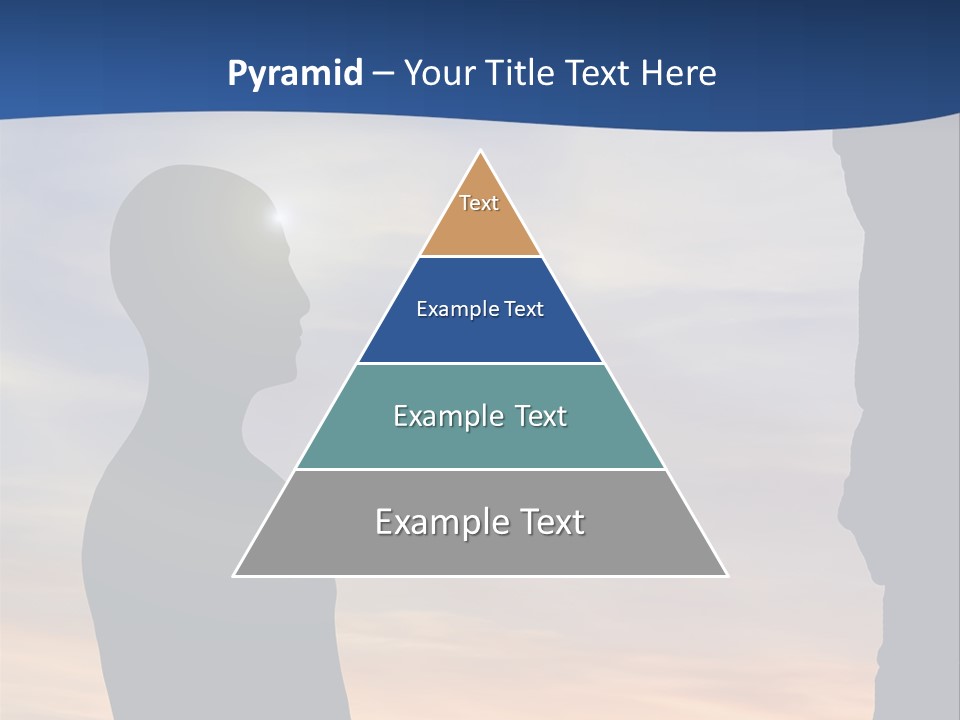 A Silhouette Of A Person Sitting In A Cave With The Sun Setting In The Background PowerPoint Template