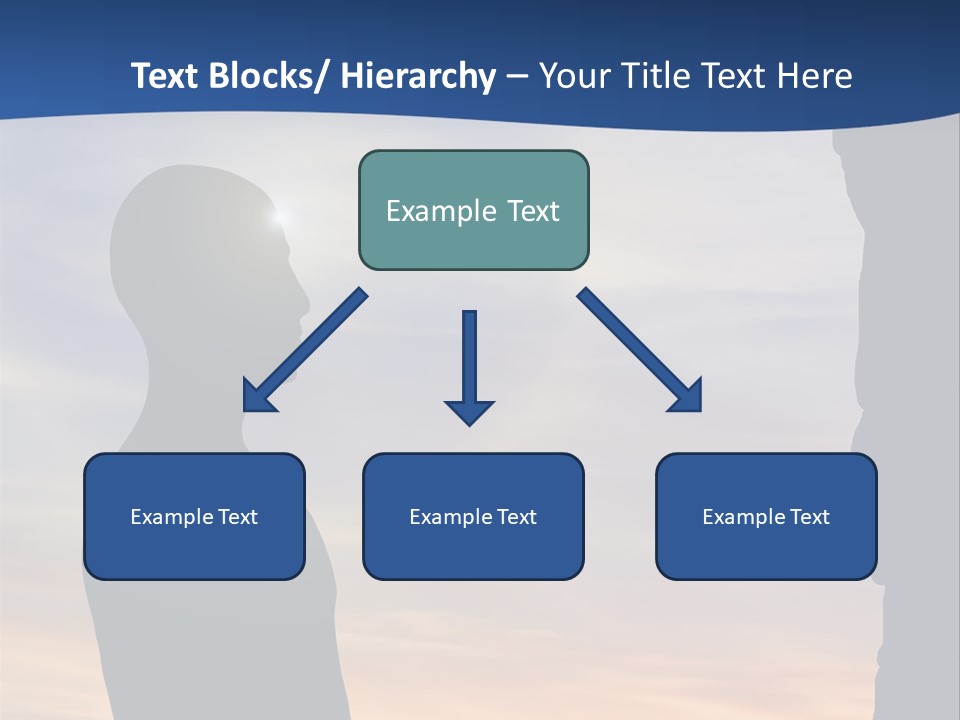 A Silhouette Of A Person Sitting In A Cave With The Sun Setting In The Background PowerPoint Template