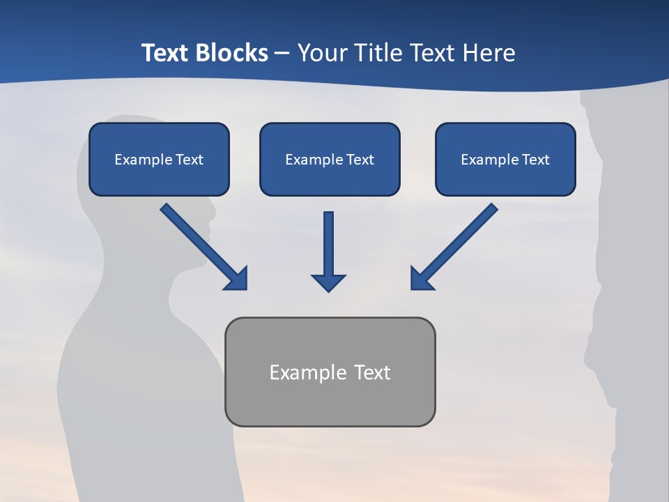 A Silhouette Of A Person Sitting In A Cave With The Sun Setting In The Background PowerPoint Template