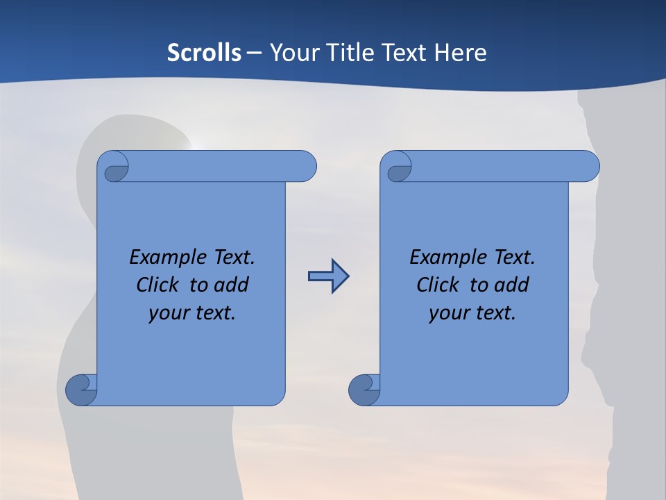 A Silhouette Of A Person Sitting In A Cave With The Sun Setting In The Background PowerPoint Template