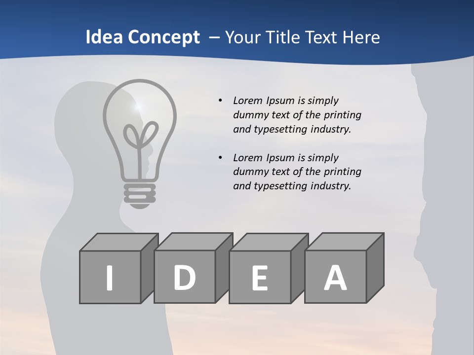 A Silhouette Of A Person Sitting In A Cave With The Sun Setting In The Background PowerPoint Template
