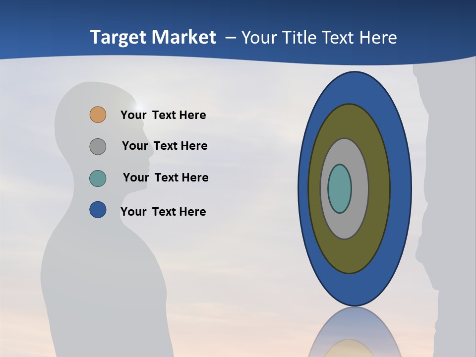 A Silhouette Of A Person Sitting In A Cave With The Sun Setting In The Background PowerPoint Template