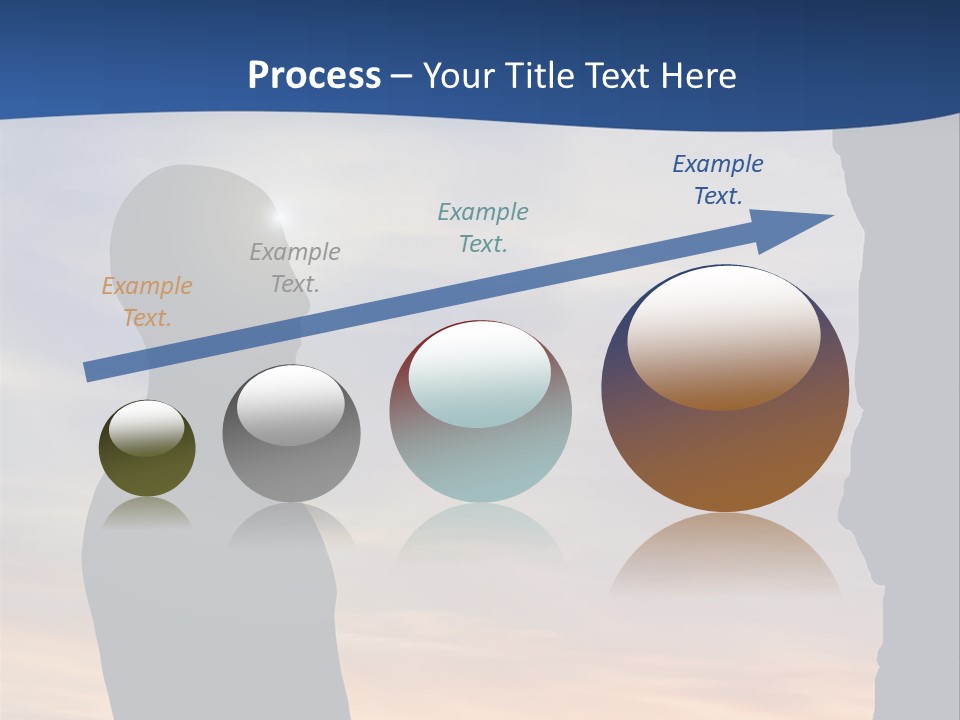 A Silhouette Of A Person Sitting In A Cave With The Sun Setting In The Background PowerPoint Template