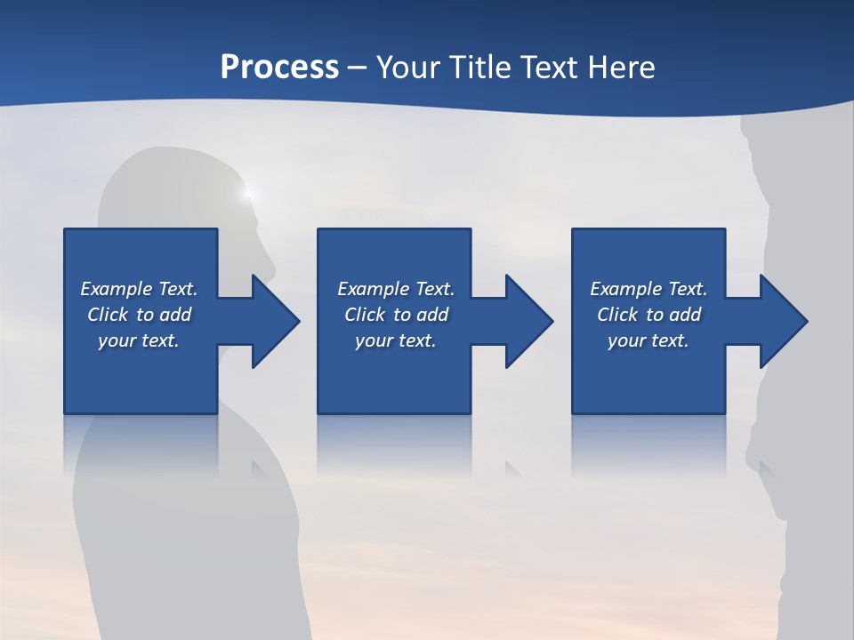 A Silhouette Of A Person Sitting In A Cave With The Sun Setting In The Background PowerPoint Template