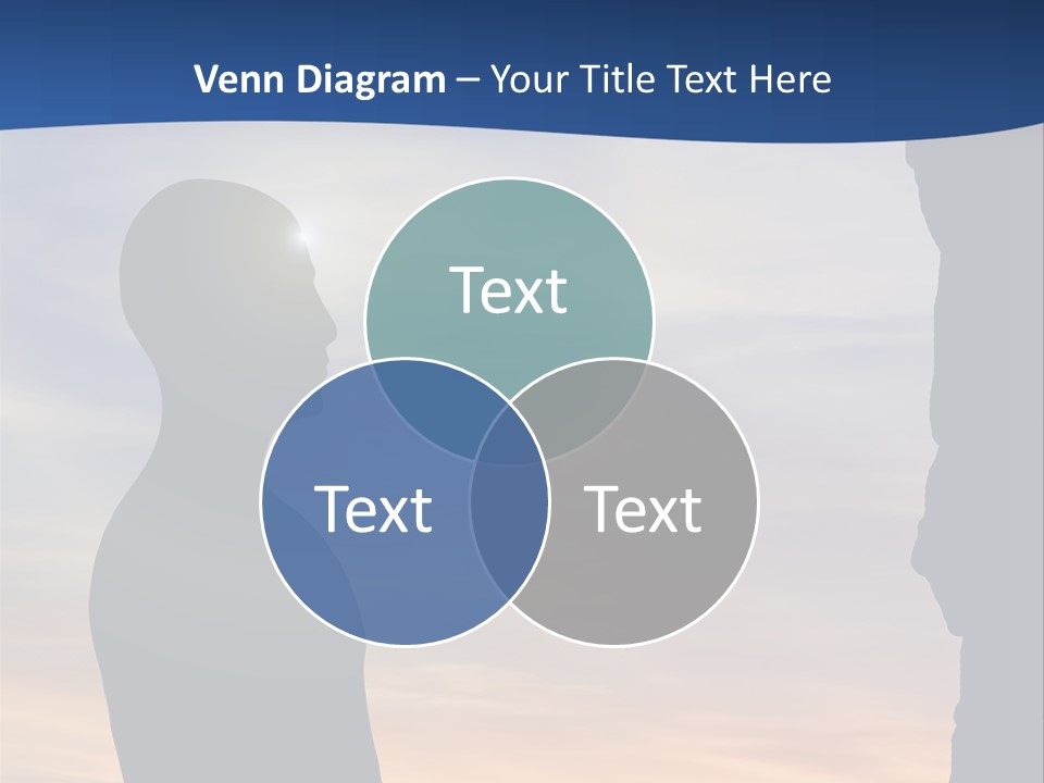 A Silhouette Of A Person Sitting In A Cave With The Sun Setting In The Background PowerPoint Template