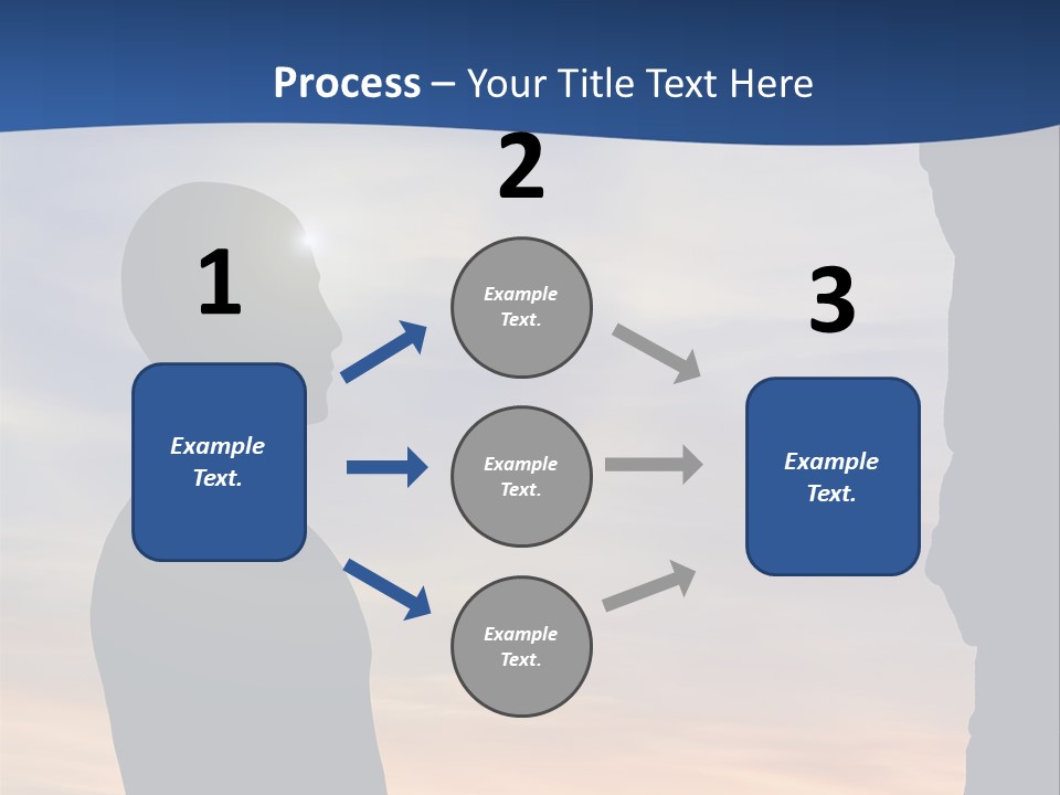 A Silhouette Of A Person Sitting In A Cave With The Sun Setting In The Background PowerPoint Template