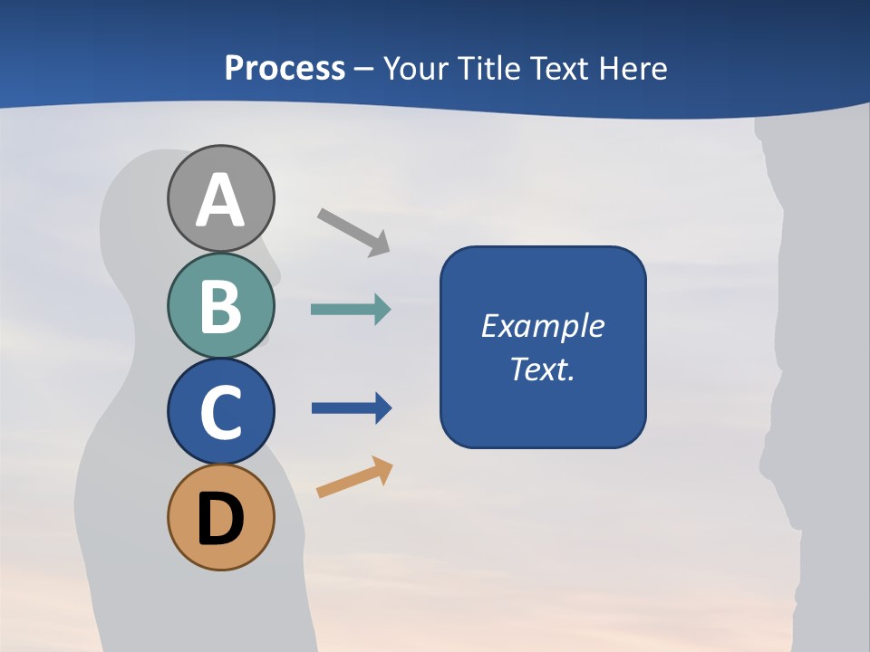 A Silhouette Of A Person Sitting In A Cave With The Sun Setting In The Background PowerPoint Template