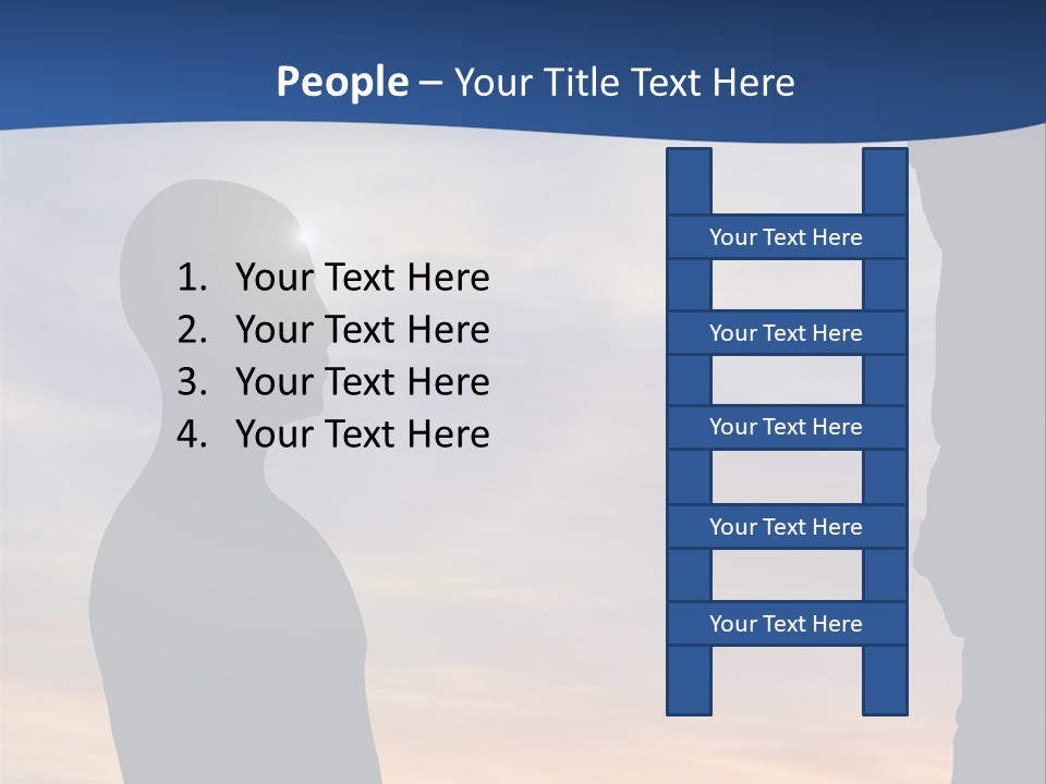 A Silhouette Of A Person Sitting In A Cave With The Sun Setting In The Background PowerPoint Template