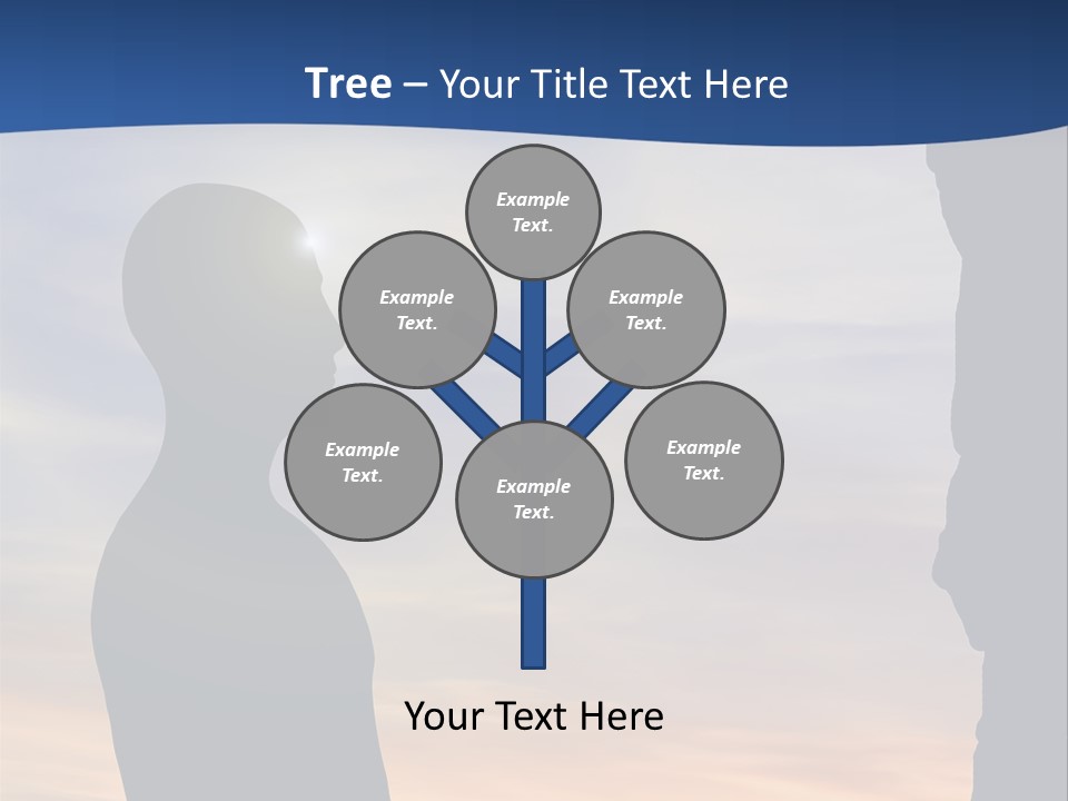 A Silhouette Of A Person Sitting In A Cave With The Sun Setting In The Background PowerPoint Template