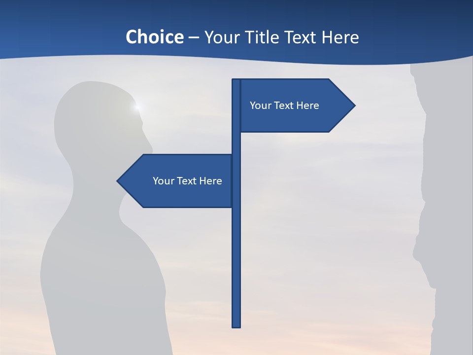 A Silhouette Of A Person Sitting In A Cave With The Sun Setting In The Background PowerPoint Template