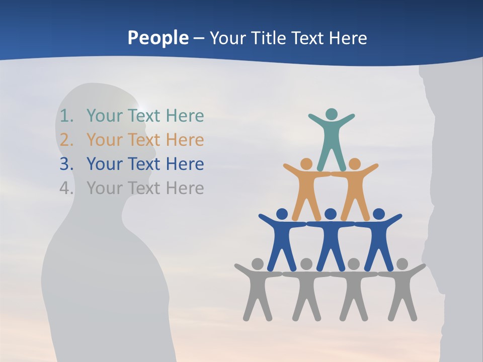 A Silhouette Of A Person Sitting In A Cave With The Sun Setting In The Background PowerPoint Template