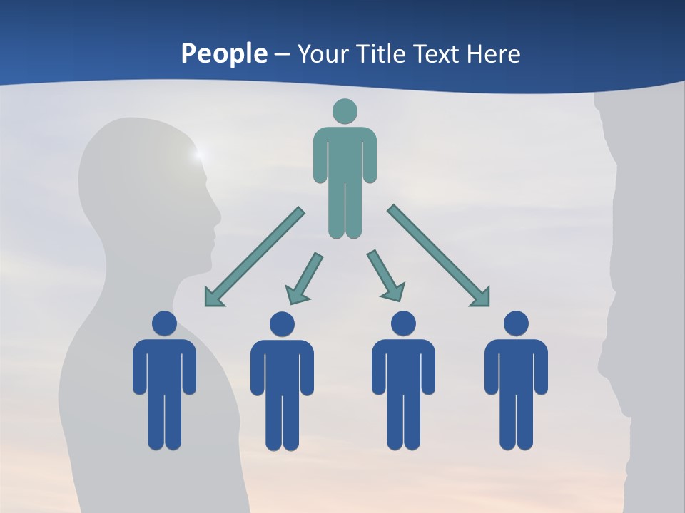 A Silhouette Of A Person Sitting In A Cave With The Sun Setting In The Background PowerPoint Template