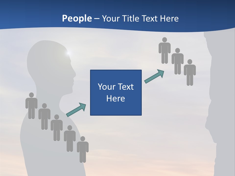 A Silhouette Of A Person Sitting In A Cave With The Sun Setting In The Background PowerPoint Template