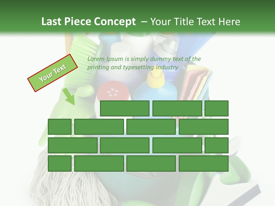 Bottle Chemical Chores PowerPoint Template