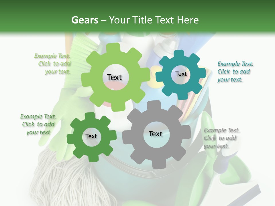 Bottle Chemical Chores PowerPoint Template