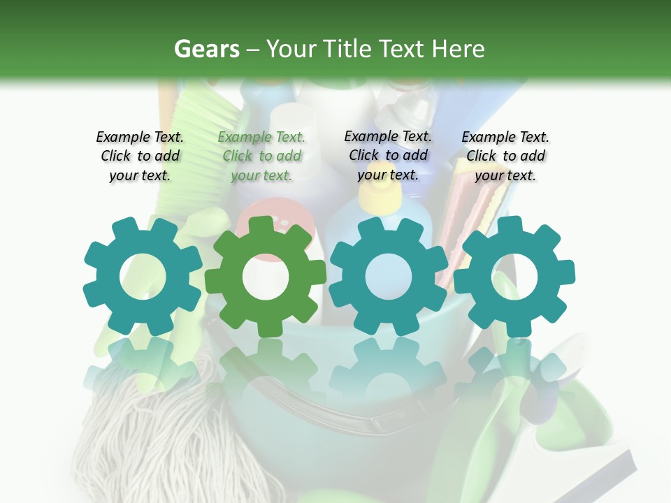 Bottle Chemical Chores PowerPoint Template