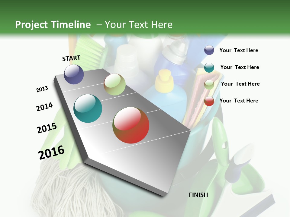 Bottle Chemical Chores PowerPoint Template