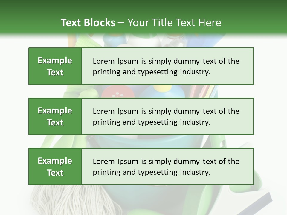 Bottle Chemical Chores PowerPoint Template