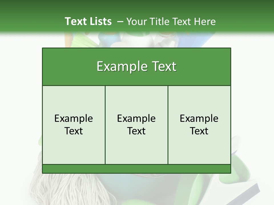 Bottle Chemical Chores PowerPoint Template
