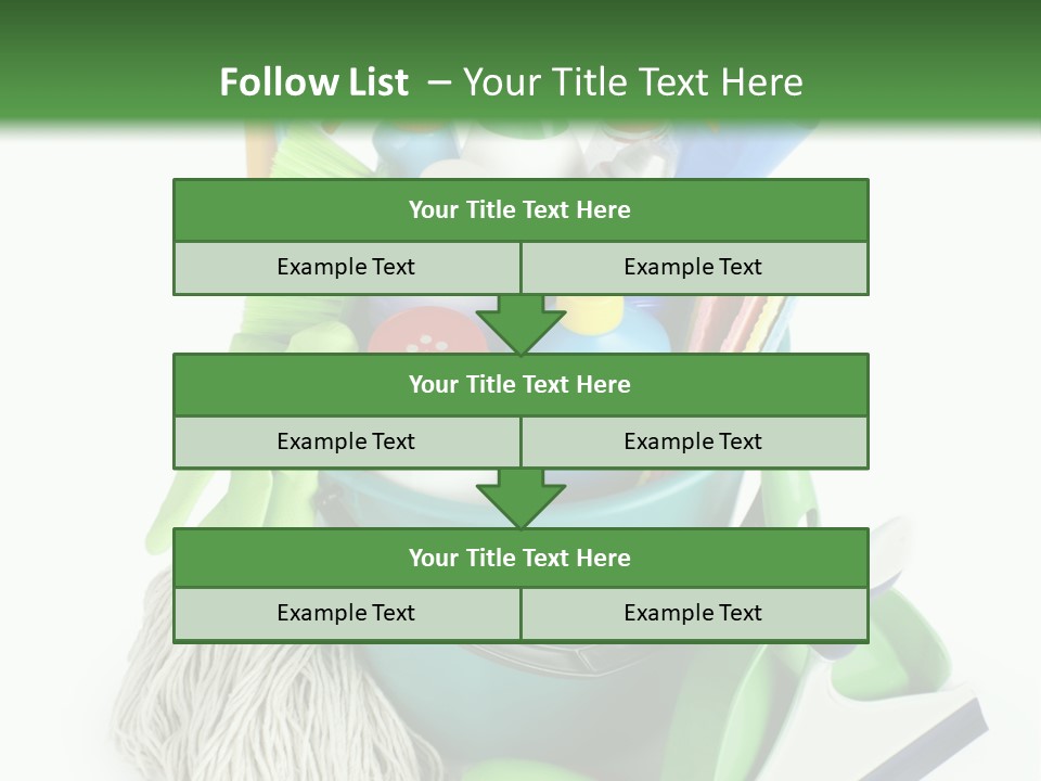 Bottle Chemical Chores PowerPoint Template