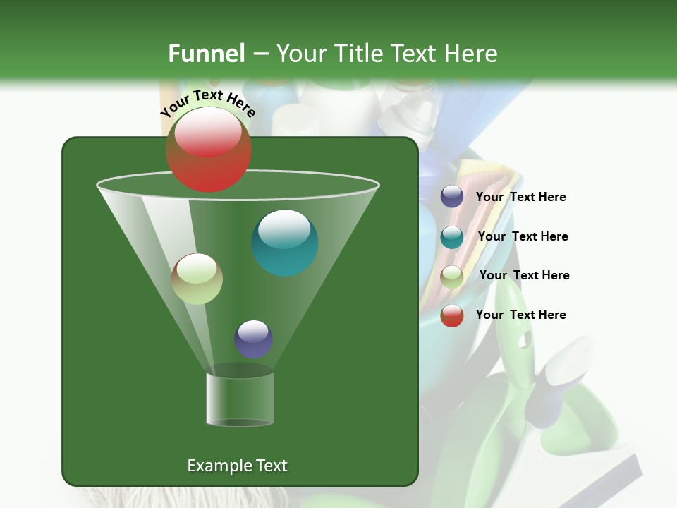 Bottle Chemical Chores PowerPoint Template