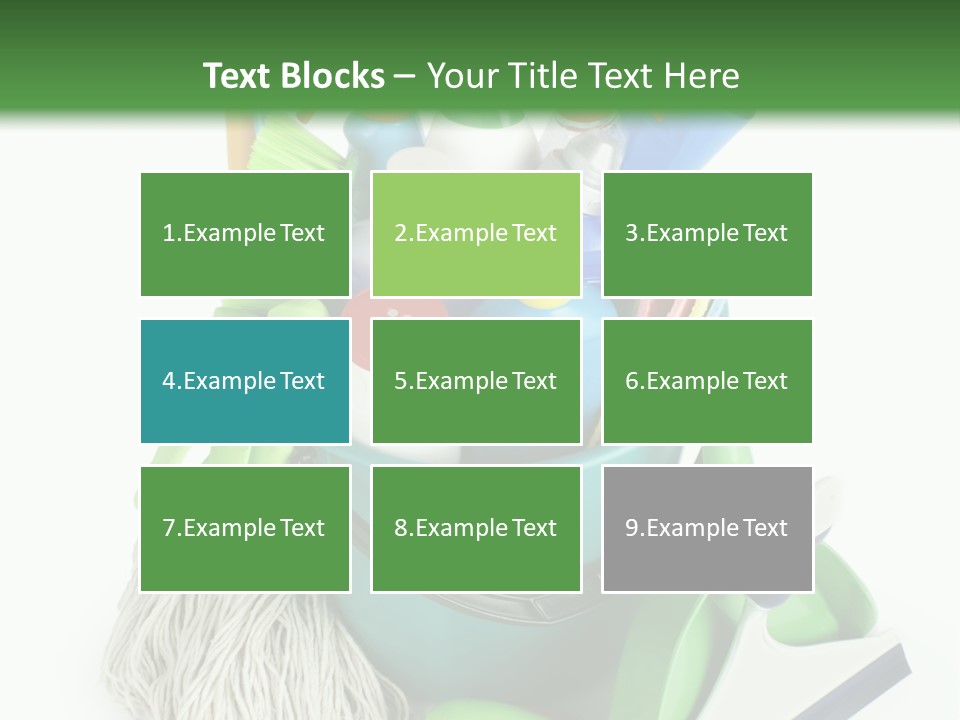 Bottle Chemical Chores PowerPoint Template