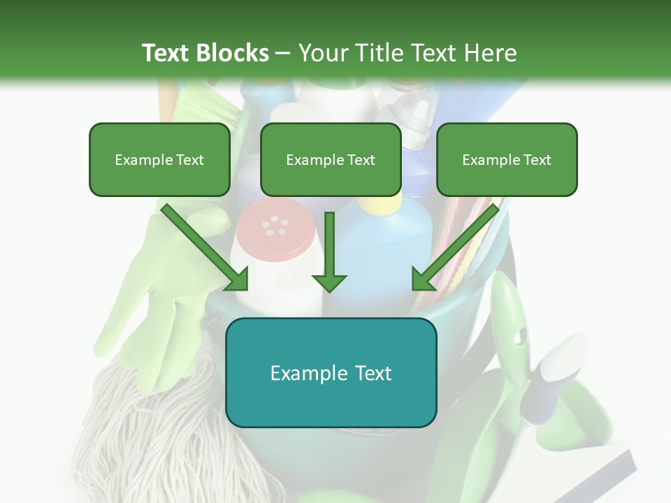 Bottle Chemical Chores PowerPoint Template