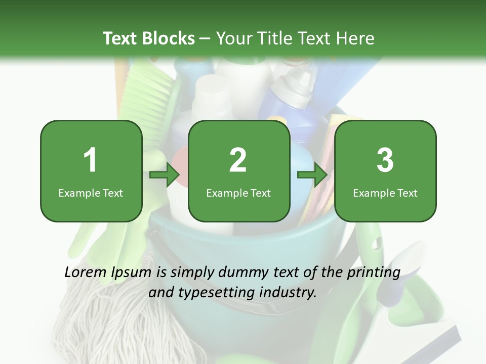 Bottle Chemical Chores PowerPoint Template
