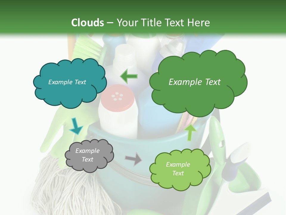 Bottle Chemical Chores PowerPoint Template