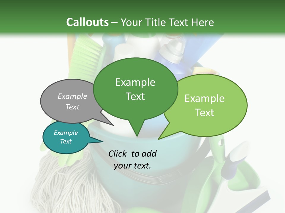 Bottle Chemical Chores PowerPoint Template