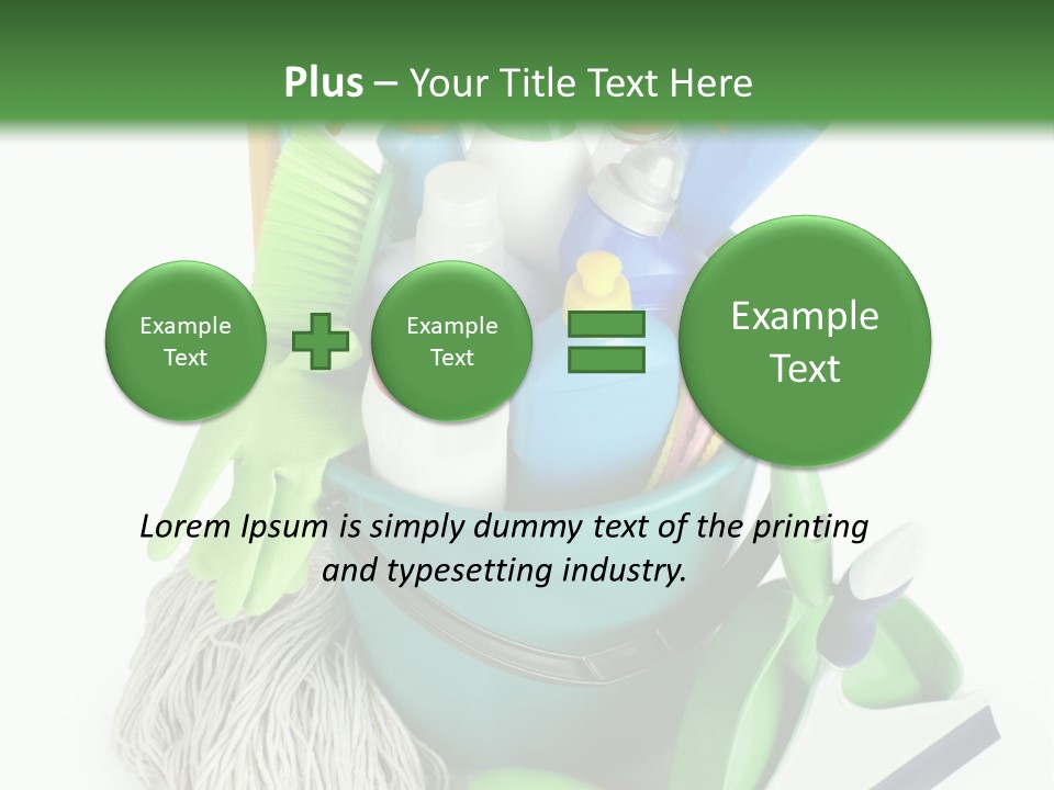 Bottle Chemical Chores PowerPoint Template