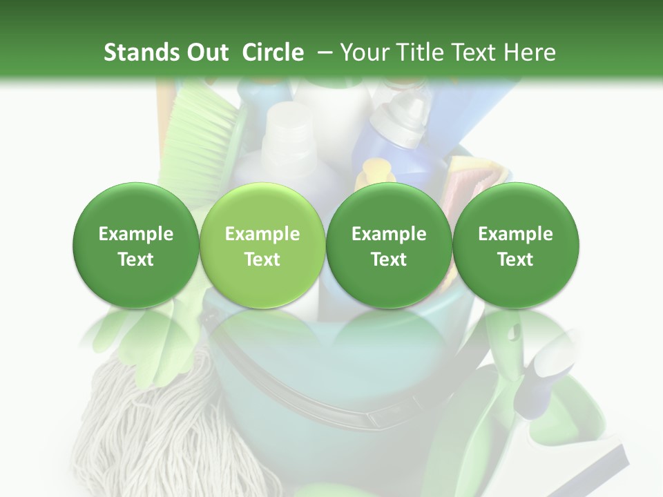 Bottle Chemical Chores PowerPoint Template