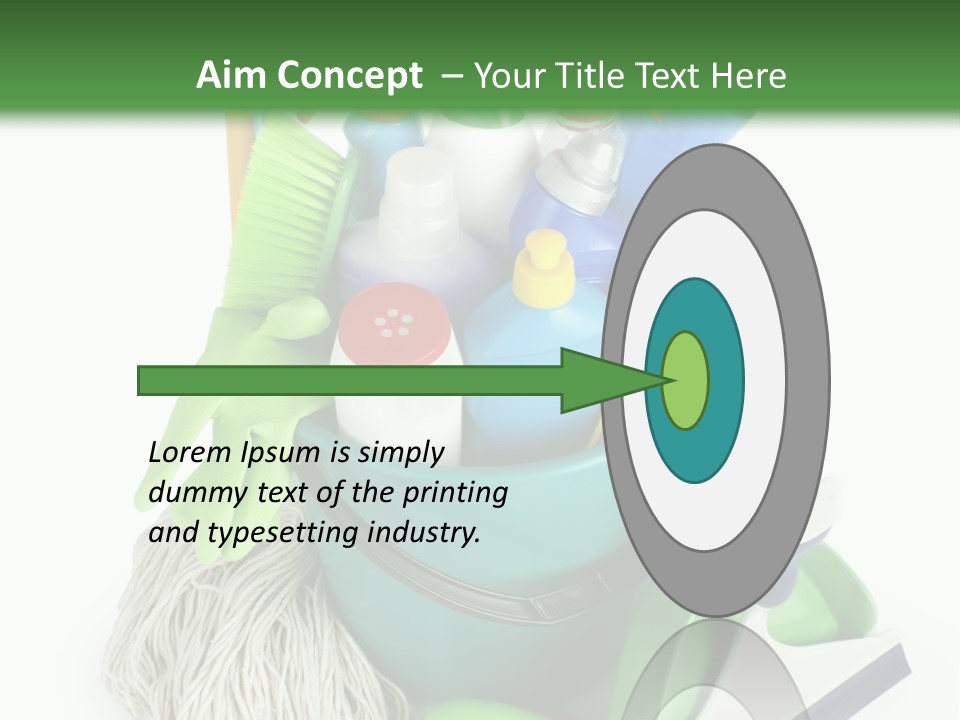 Bottle Chemical Chores PowerPoint Template