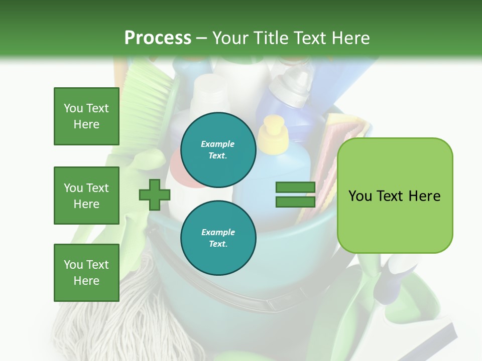 Bottle Chemical Chores PowerPoint Template