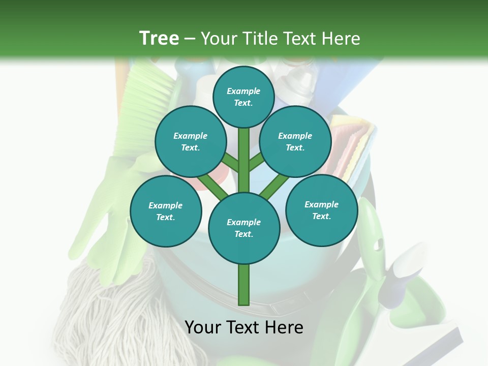 Bottle Chemical Chores PowerPoint Template