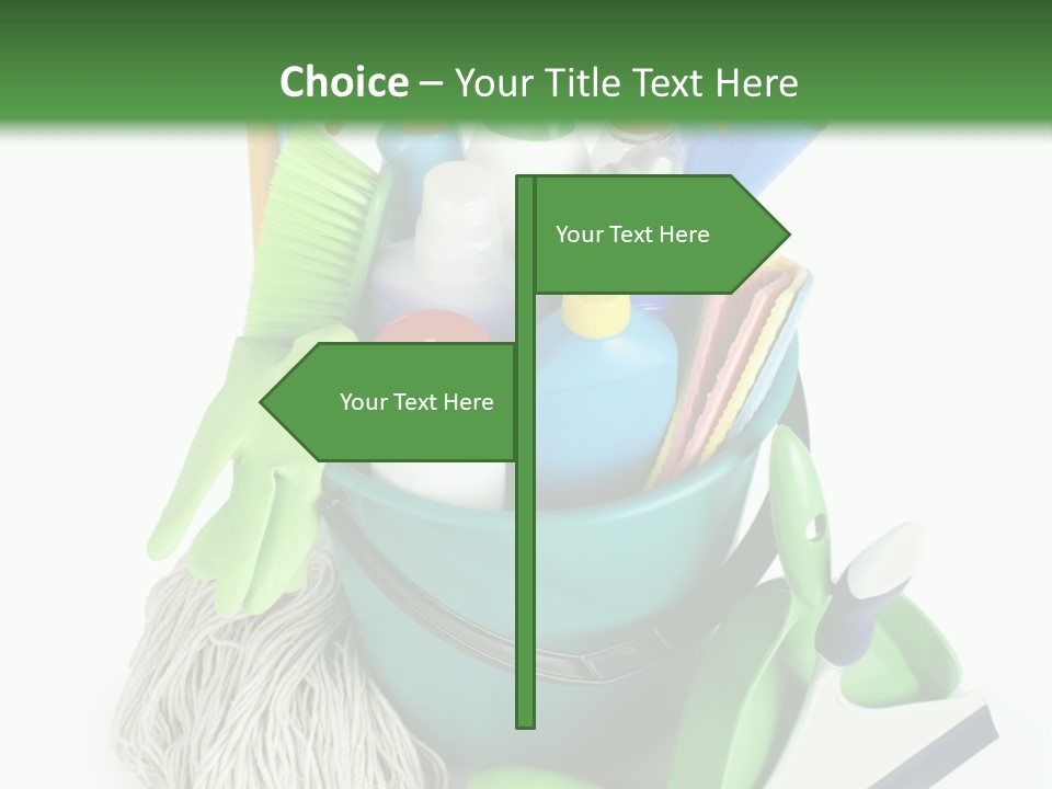 Bottle Chemical Chores PowerPoint Template