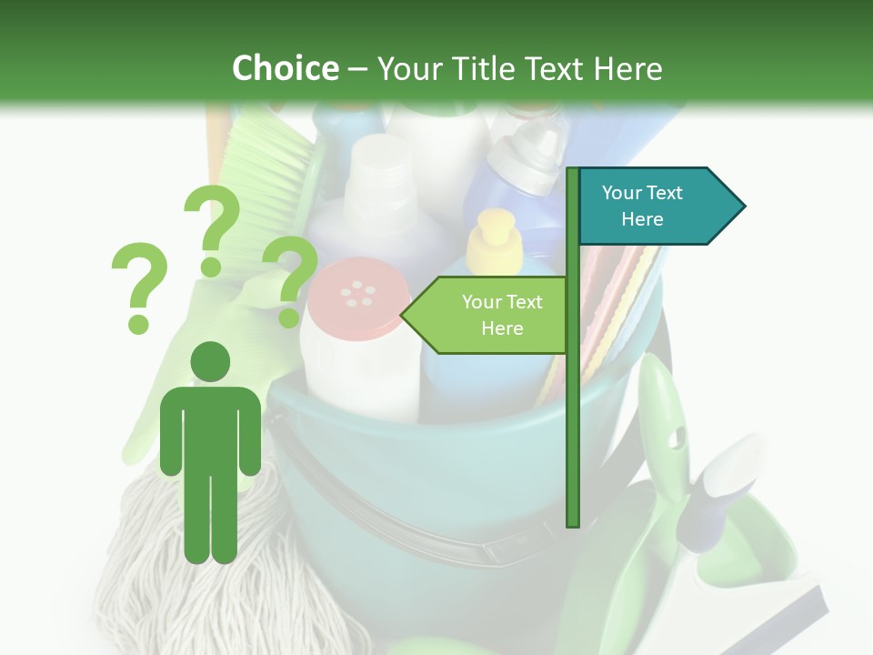 Bottle Chemical Chores PowerPoint Template