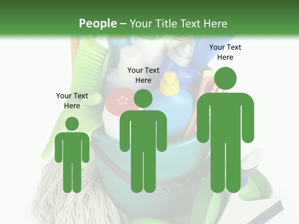 Bottle Chemical Chores PowerPoint Template