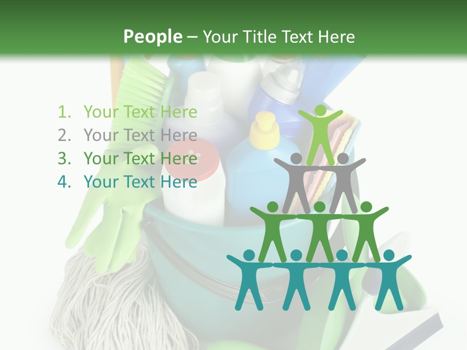 Bottle Chemical Chores PowerPoint Template