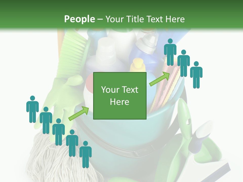 Bottle Chemical Chores PowerPoint Template