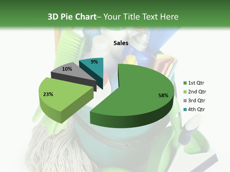 Bottle Chemical Chores PowerPoint Template