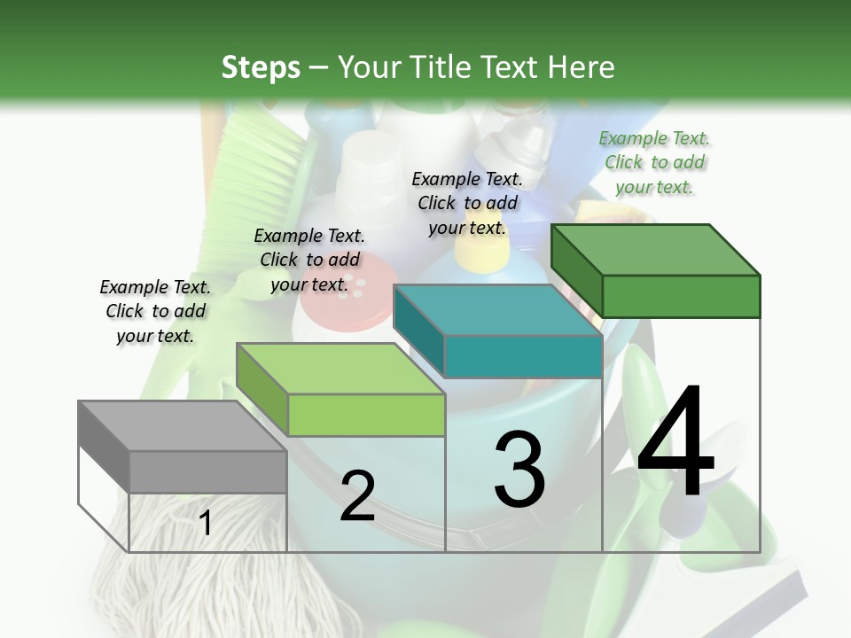 Bottle Chemical Chores PowerPoint Template